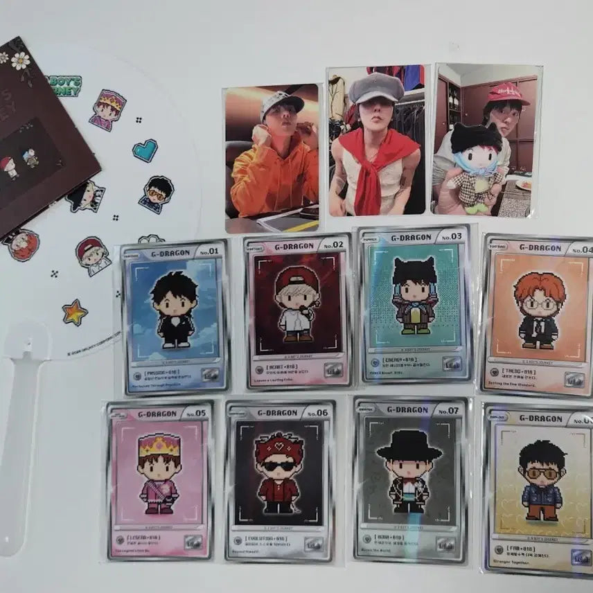 [BUNJANG] G-Dragon Fam Pop-Up Character Card Set / 지드래곤 Fam 팝업 캐릭터카드 포토카드 포카 드볼완성 드래곤볼 지디