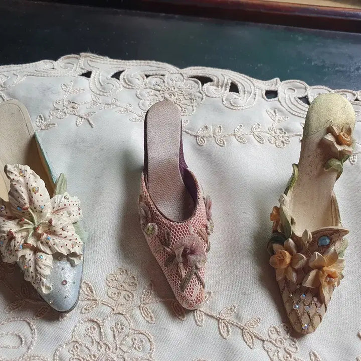 [BUNJANG] Nostalgia Miniature Heel Objet Set (3 Pieces) / 희귀 빈티지] 노스텔지어(NOSTALGIA) 미니어처 힐 오브제 3종 세트