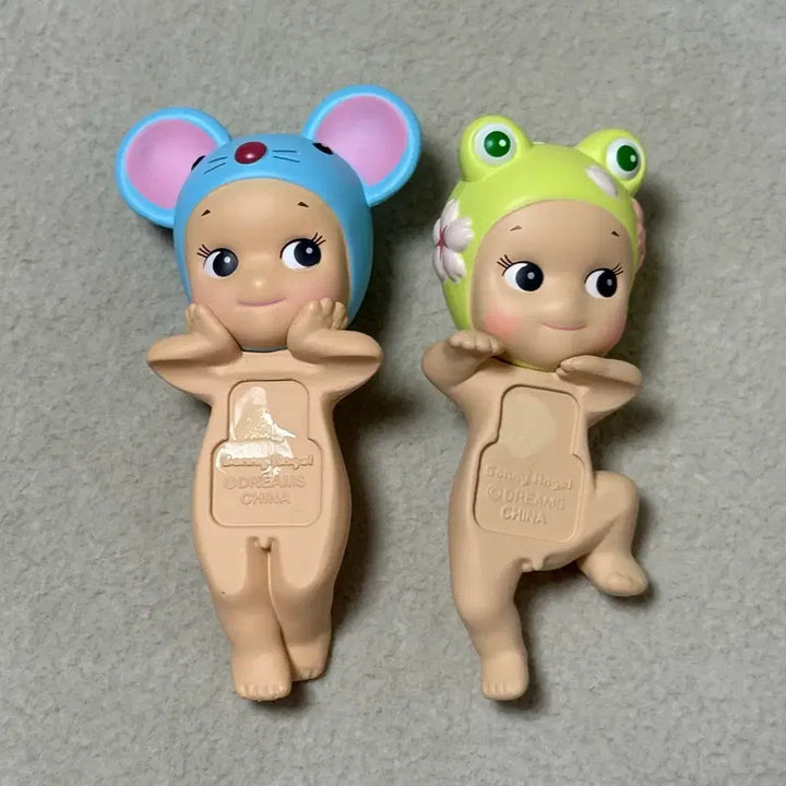 [BUNJANG] Sonny Angel Hipper Mouse &amp; Cherry Blossom Frog Figures / 소니엔젤 히퍼 마우스 / 체리블라썸 개구리