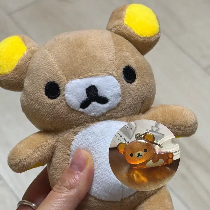 [BUNJANG] Rilakkuma Magnet Plush Set with Majirushi Keychain / (자석귀) 리락쿠마 인형 + 메지루시