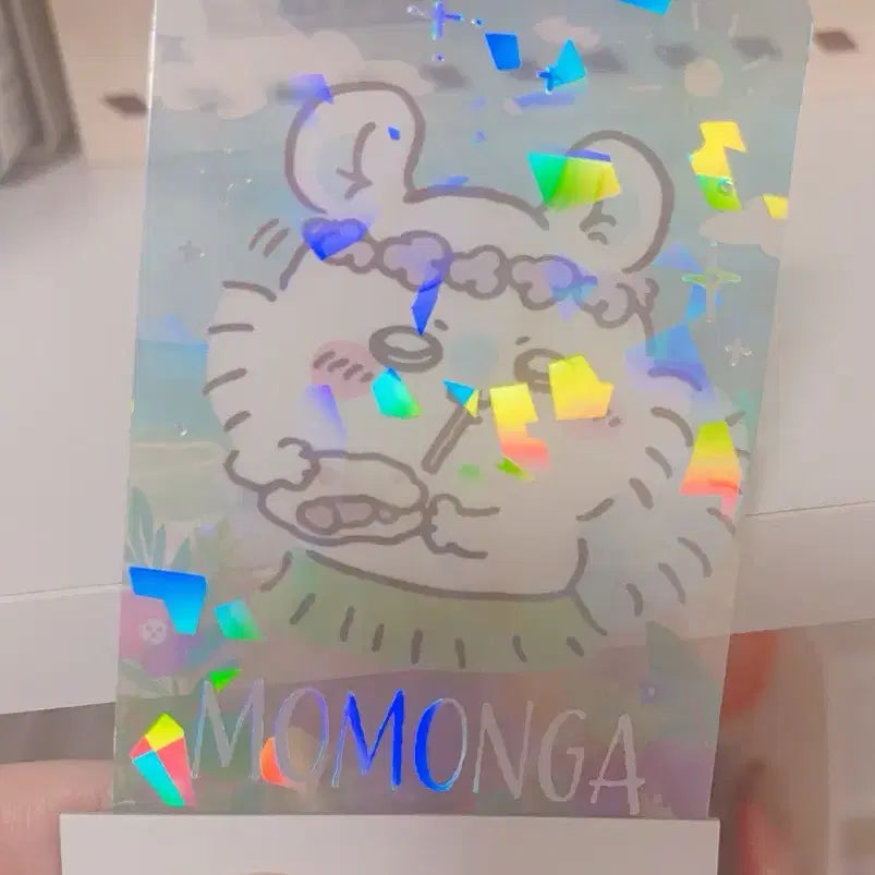 [BUNJANG] Chiikawa Hologram Card Momonga / 치이카와 홀로그램 카드 모몽가