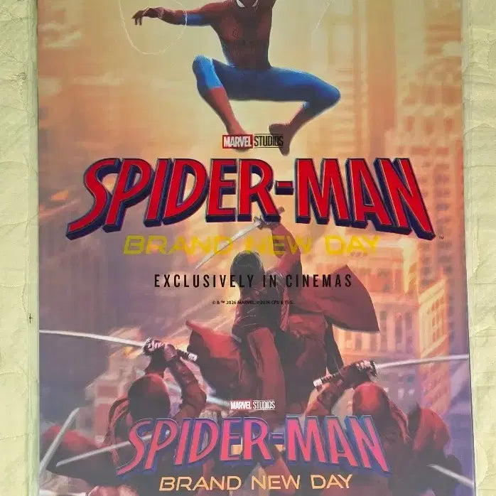 [BUNJANG] Spider-Man Brand New Day Visual Poster Merchandise Special Offer Set / 3개 세트) 스파이더맨 브랜드 뉴데이 키비쥬얼 포스터 굿즈 특전