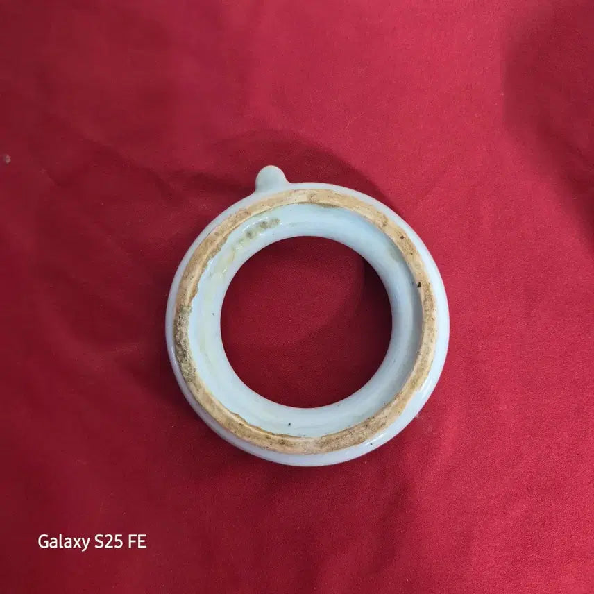 [BUNJANG] White Porcelain Coiled Inkstone / 백자 고리형 연적