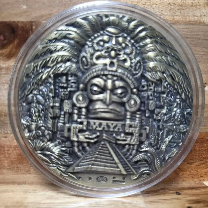 [BUNJANG] Maya Civilization Commemorative Bronze Coin Pendant / 마야 문명 기념 동주화 펜던트