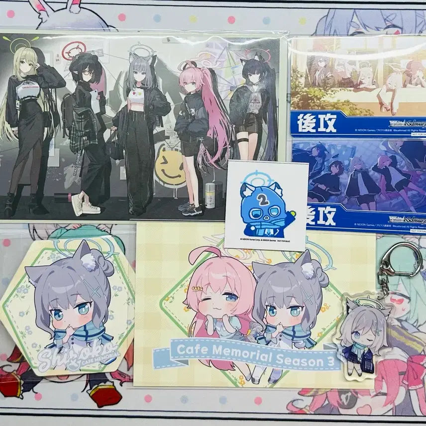 [BUNJANG] Blue Archive "Cemetery Memorial" Shiroko Merchandise Bundle Set / 블루아카이브 카페메모리얼 등 시로코 굿즈 일괄