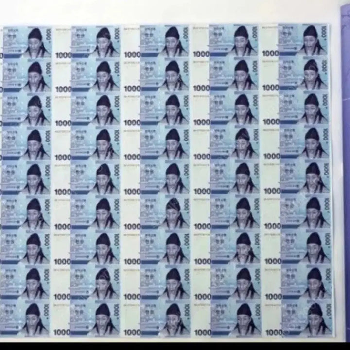 [BUNJANG] AAA 2015 First Issue 45-Piece 1000 Won Uncirculated Banknote Set with Double Cylinders / (AAA)지관통2개+최초45전지 3차천원연결권