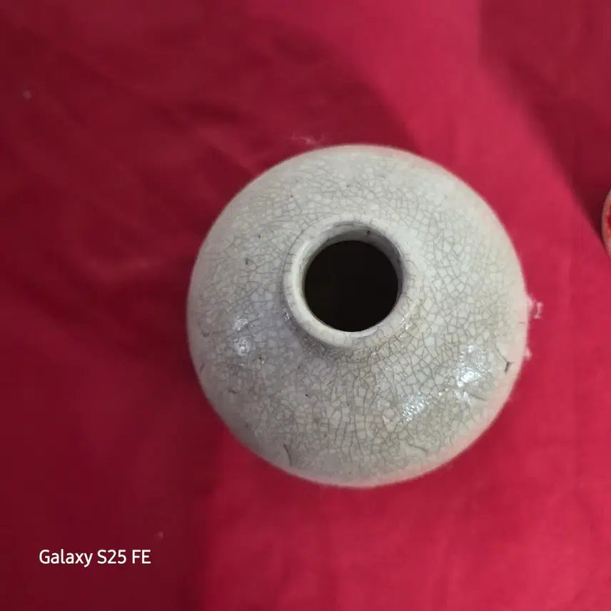 [BUNJANG] Vintage Joseon White Porcelain Vase / 빈티지 도자기 꽃병