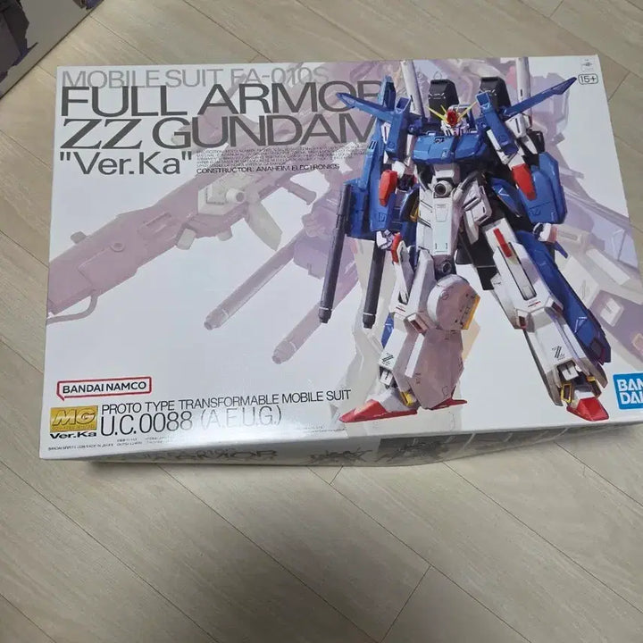 [BUNJANG] Bandai MG Full Armor ZZ Gundam Ver.Ka Model Kit / (검수 완료)반다이 MG 풀아머 ZZ 건담 Ver.Ka 풀아머 버카