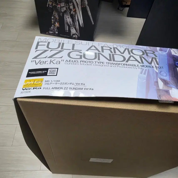 [BUNJANG] Bandai MG Full Armor ZZ Gundam Ver.Ka Model Kit / (검수 완료)반다이 MG 풀아머 ZZ 건담 Ver.Ka 풀아머 버카