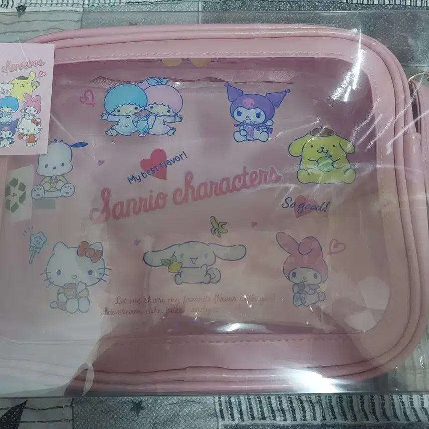 [BUNJANG] Sanrio Clear Crossbody Bag / 산리오 아원츄 클리어 크로스백