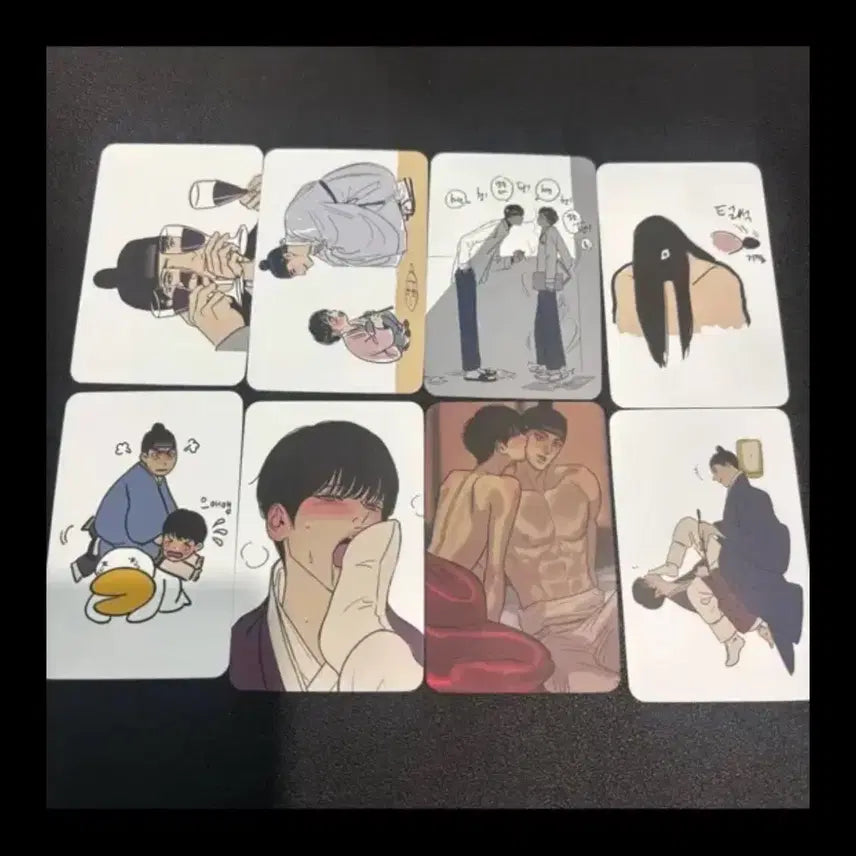 [BUNJANG] Toonique Nightfall Exhibition Visit Photocard 8-Piece Bundle Set / 투니크 야화첩 방문포카 포토카드 8장 일괄