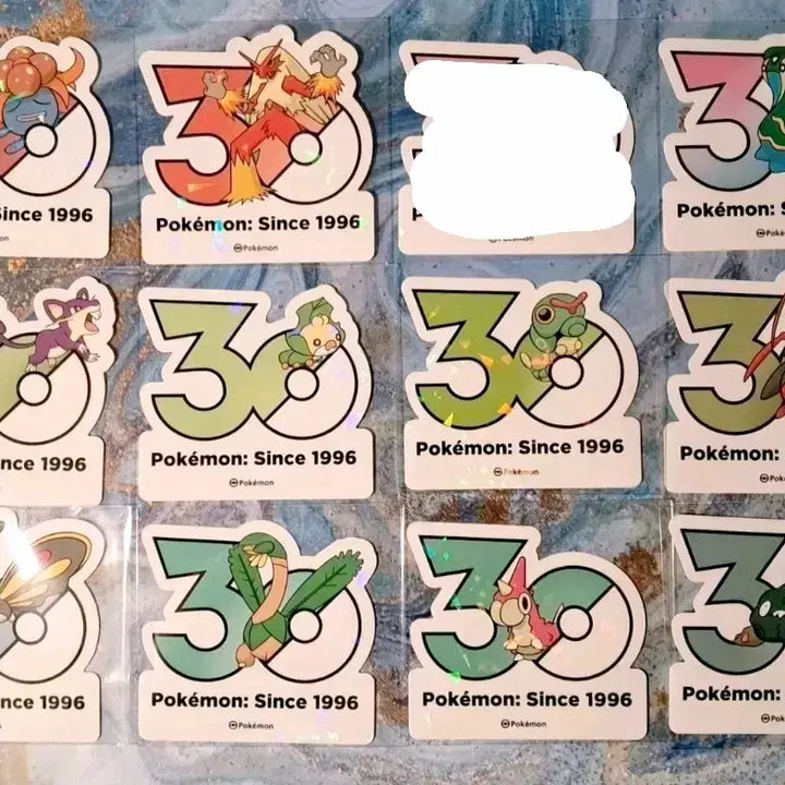 [BUNJANG] Pokemon 30th Anniversary Sticker Collection / 포켓몬 "30주년 스티커 모음" 장당 1500원