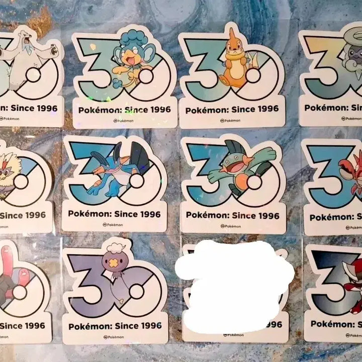 [BUNJANG] Pokemon 30th Anniversary Sticker Collection / 포켓몬 "30주년 스티커 모음" 장당 2000원
