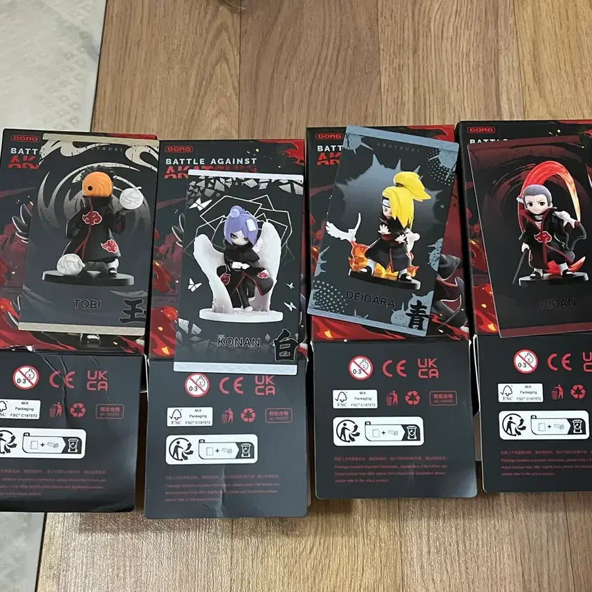 [BUNJANG] Pop Mart Naruto Akatsuki Bundle Set / 나루토 팝마트 아카츠키 4종 일괄판매