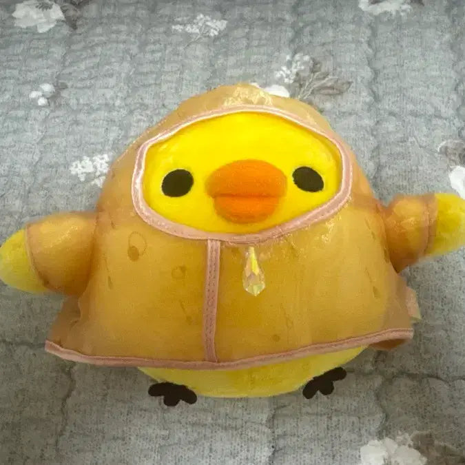 [BUNJANG] Sanrio Rilakkuma Kiiroitori "After the Rain" Plush Doll / 우비 키이로이토리 인형 비온뒤맑음 돼병이 산리오 리락쿠마