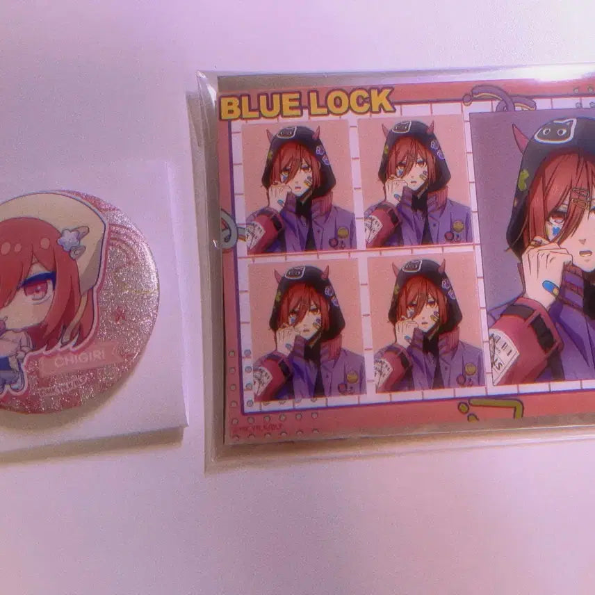 [BUNJANG] Blue Lock Chigiri Hyoma Devil Decor Can Badge Bromide Bundle Set / 블루록 치기리 효마 데빌 데코 캔뱃지 브로마이드 일괄