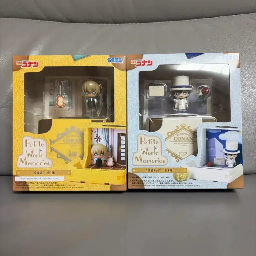 [BUNJANG] Detective Conan Petitrama Memories Figure Set - Phantom Thief Kid &amp; Toru Amuro (Zero) / [일괄/미개봉] 세가 명탐정 코난 쁘띠월드 메모리즈 피규어 괴도 키드&amp;아무로 토오루 제로 안기준