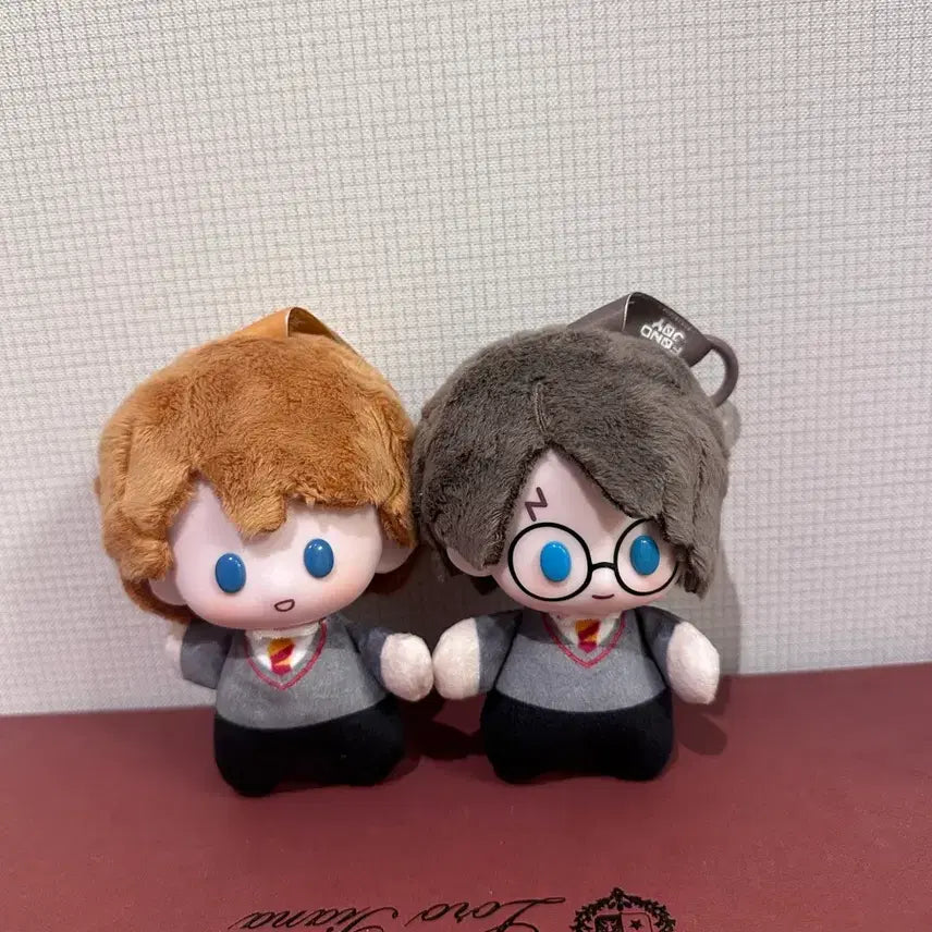 [BUNJANG] Harry Potter Harry + Ron Weasley Plush Keychain Set (Unused Genuine) / 해리포터 론위즐리+해리 인형키링(미사용정품)