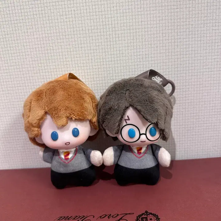 [BUNJANG] Harry Potter Harry + Ron Weasley Plush Keychain Set (Unused Genuine) / 해리포터 론위즐리+해리 인형키링(미사용정품)