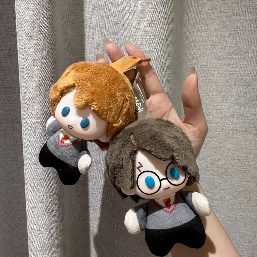 [BUNJANG] Harry Potter Harry + Ron Weasley Plush Keychain Set (Unused Genuine) / 해리포터 론위즐리+해리 인형키링(미사용정품)