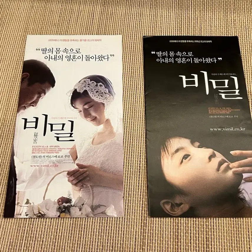[BUNJANG] Movie "The Secret" Japanese Folded Flyer 2 Types / 영화 비밀 일본 접이 전단지2종