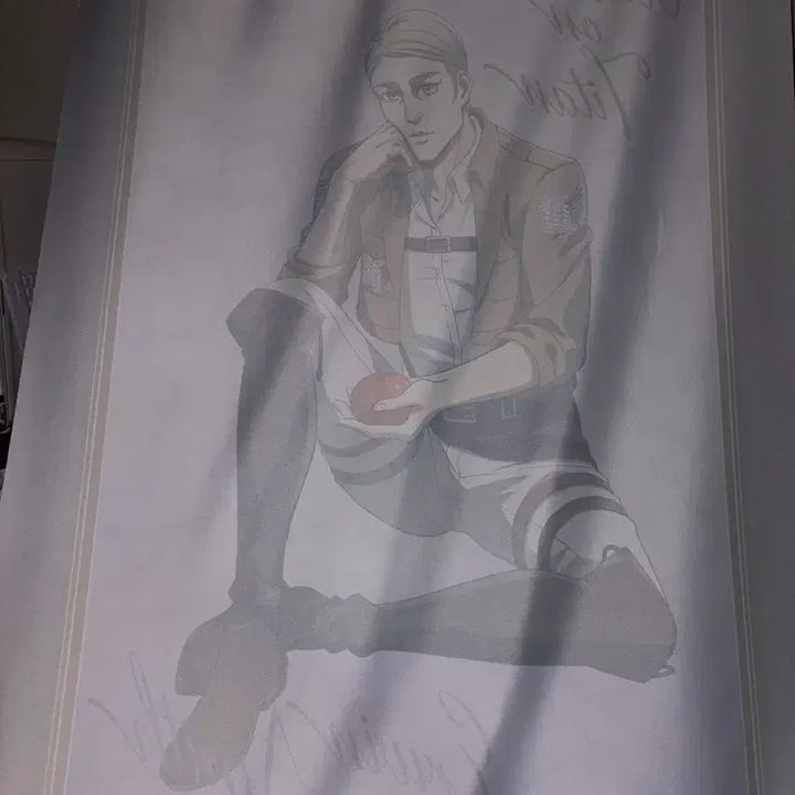 [BUNJANG] Attack on Titan Erwin Smith Kuzumate Tapestry Scroll / 진격의 거인 엘빈 스미스 쿠지메이트 태피스트리 족자봉
