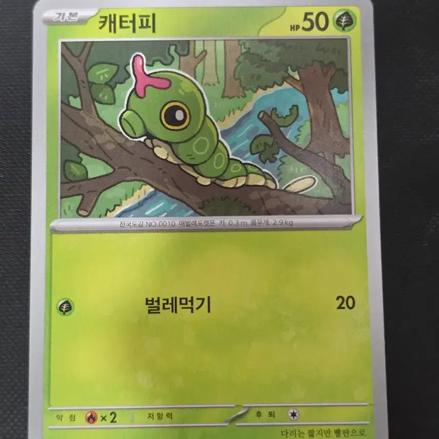 [BUNJANG] Pokemon "Bug Pokemon" Set Trading Cards / (포켓몬) 저는 벌레가 싫어서 팝니다... 벌레3종세트 카드
