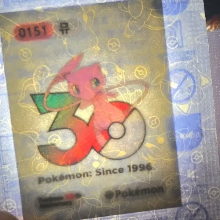 [BUNJANG] Pokemon 30th Anniversary New Mew Sticker (Sealed) / 포켓몬띠부씰//30주년 신상 뮤 (미개봉)