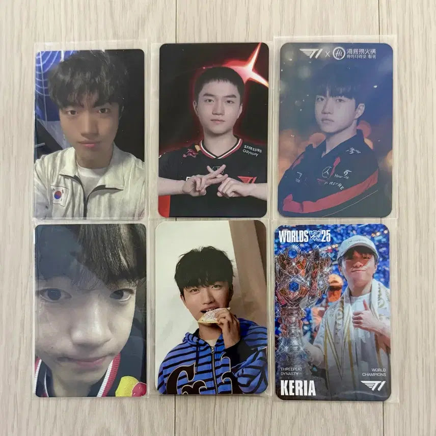 [BUNJANG] T1 Keria Photocard Bundle Set / 티원 T1 케리아 포토카드 포카 6장 일괄 keria