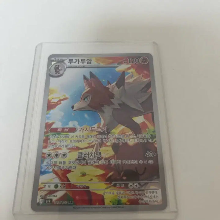 [BUNJANG] Pokemon Card Lycanroc AR / 포켓몬카드 루가루암 AR