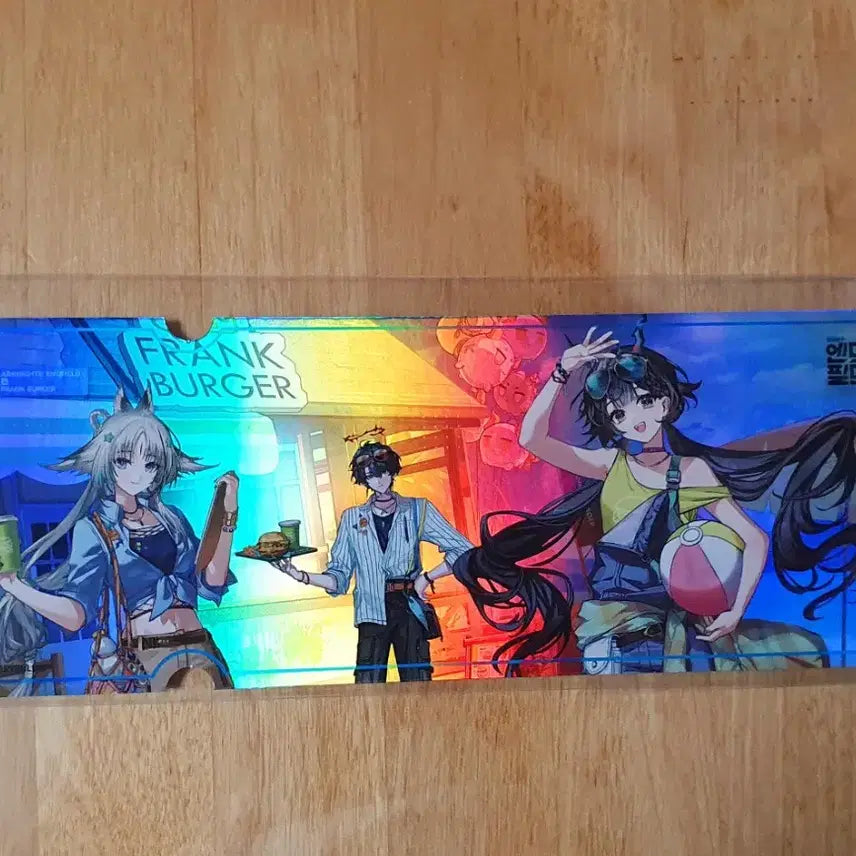 [BUNJANG] Arknights: Endfield Frank Burger Collaboration Hologram Laser Ticket - Kallen &amp; Camus / 명일방주엔드필드 프랭크버거 콜라보 팝업 특전 홀로그램 레이저 티켓 결 카뮤 진천우