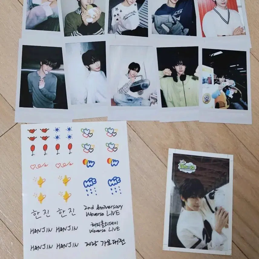 [BUNJANG] TWS Selection Pack Hanjin Photocard Set + Sticker + Kakao Special Photocard / 투어스 셀렉션팩 한진 10장+스티커+카톡 특전 단체컷 원하시면 문의