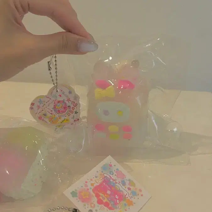 [BUNJANG] Sasa Studio Jelly Qq Toast &amp; Cellphone Squishy Set / sasa studio 2개 일괄팔매 (새상품) 사사 젤리 큐큐 토스트 +핸드폰 말랑이 세트