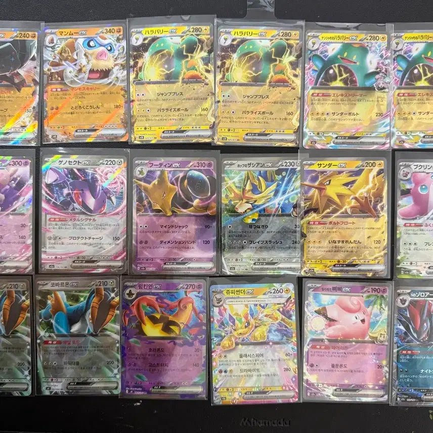 [BUNJANG] Pokemon Card RR Grade Ex Bundle / 포켓몬카드 RR등급 ex 일괄 판매(한판,일판)