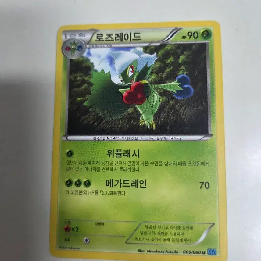 [BUNJANG] Pokemon Card Roserade 009/080 XY2 / 포켓몬 카드 로즈레이드 009/080 XY2
