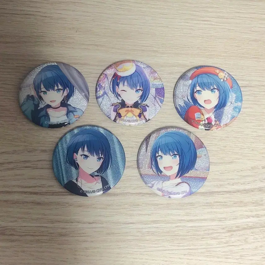 [BUNJANG] Project Sekai Haruka Glitter Can Badge Bundle Set / 프로세카 프세카 하루카 글리터 캔뱃지 일괄