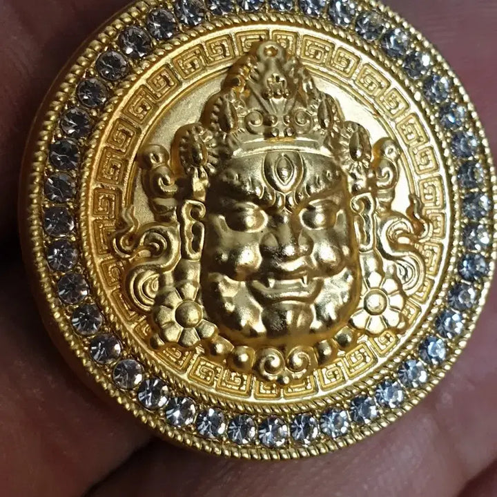 [BUNJANG] Chinese Coin Pendant with Chilbo Decoration / ㅊ20.치우천왕.신선.보살.부처님.쌍용.목걸이.펜던트.호신불.칠보장식.금화.은화.중국동전