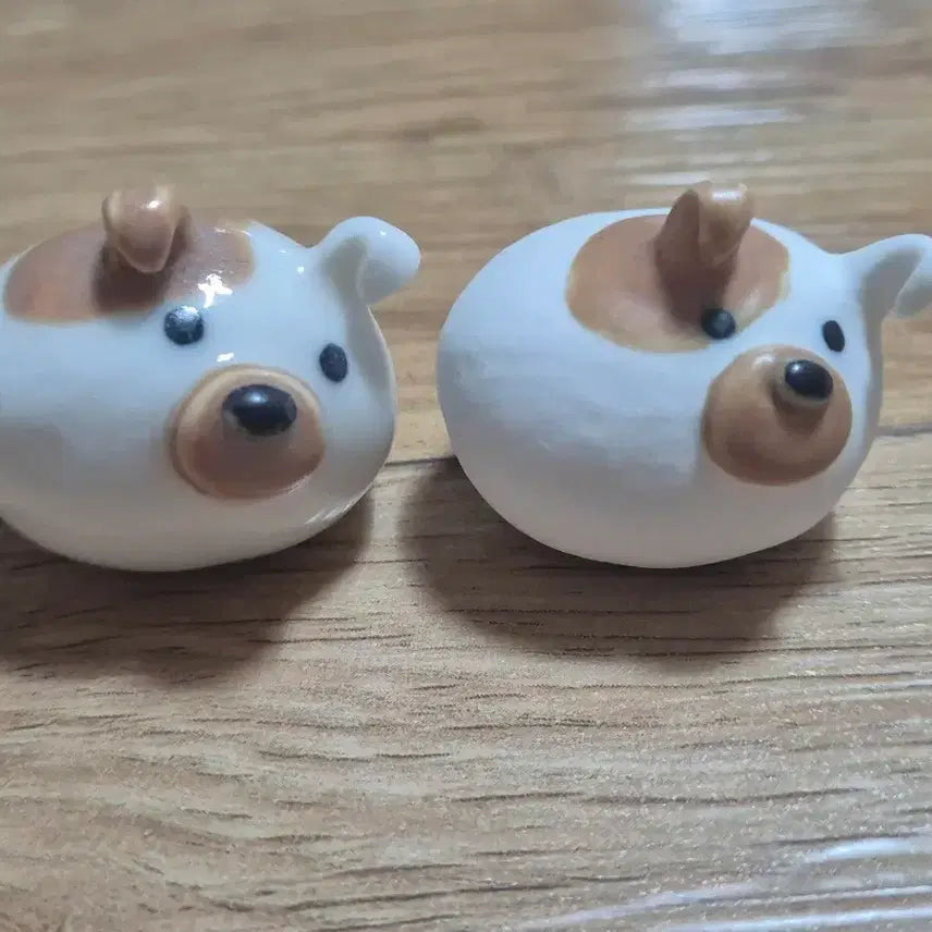 [BUNJANG] Dog Stone Ceramic Figurines Bundle Set / 강아지 돌멩이 도자기 피규어 일괄