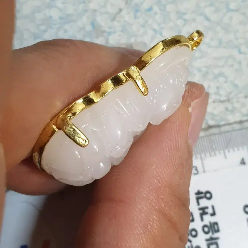 [BUNJANG] White Jade Buddha Pendant with Double Dragon and Enamel Decoration, Chinese Coins / ㅊ8.백옥부처님.신선.보살.부처님.쌍용.목걸이.펜던트.호신불.칠보장식.금화.은화.중국동전