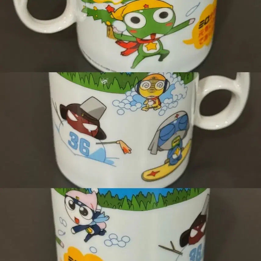 [BUNJANG] Keroro Milo Cup Set Bundle / 케로로 마일로 컵세트 일괄 케로로 고전