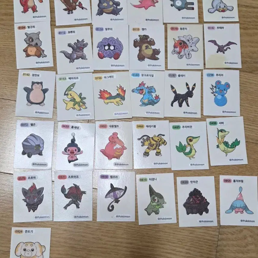 [BUNJANG] Pokemon Stickers Bundle / 포켓몬 띠부씰