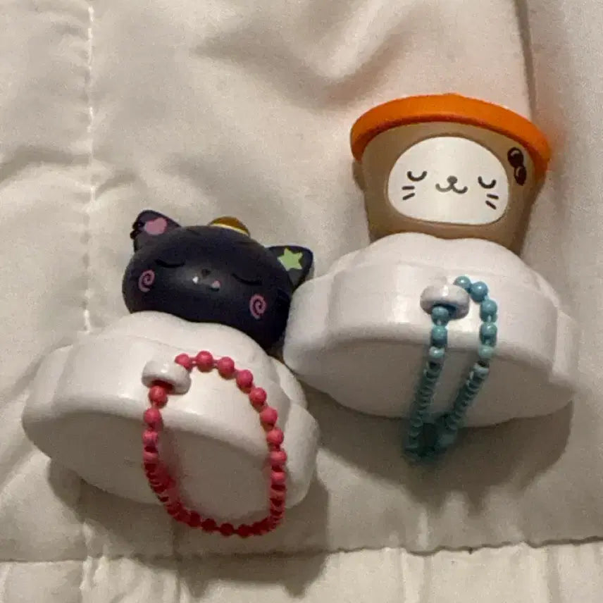 [BUNJANG] Kuri &amp; Bubble Cat Keyring Bundle Set / (상태 좋음) 쿠리+버블냥 키링 일괄 팝니다
