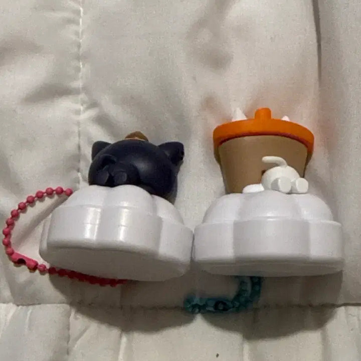 [BUNJANG] Kuri &amp; Bubble Cat Keyring Bundle Set / (상태 좋음) 쿠리+버블냥 키링 일괄 팝니다