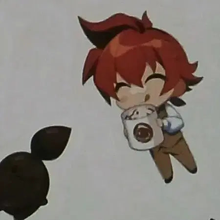 [BUNJANG] Elsword Cafe Keycap &amp; Mini Sticker Set / 엘소드 키캡+엘카페 미니 스티커