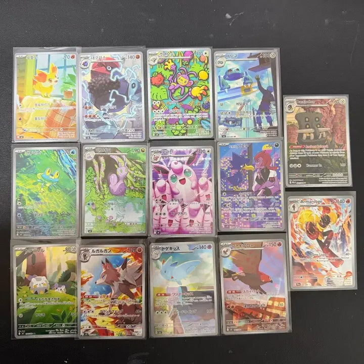 [BUNJANG] Pokemon Card AR Bundle Set (Scraggy, Clefairy, Togedemaru, Talonflame, Delphox, etc.) / 포켓몬카드 AR 일괄 판매(개구마르, 푸크린, 토게데마루, 파이어로, 카디나르마 등)