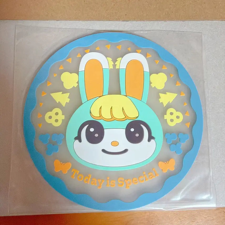 [BUNJANG] Animal Crossing Clear Rubber Coaster Mitchel / 동물의 숲 클리어 러버 코스터 미첼 동숲