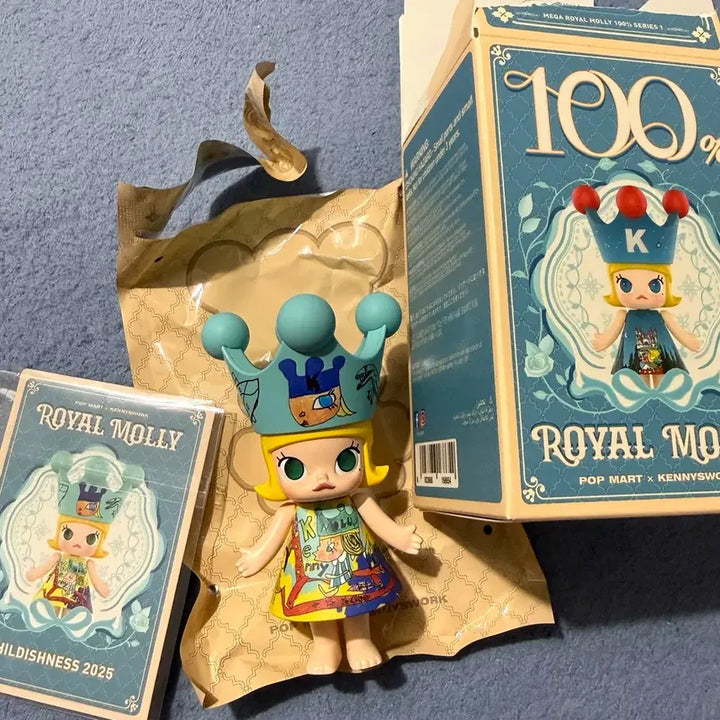 [BUNJANG] Pop Mart Mega Royal Molly 100% Series 1 2025 Figure / 팝마트정품 메가로얄 몰리 100%시리즈1 2025