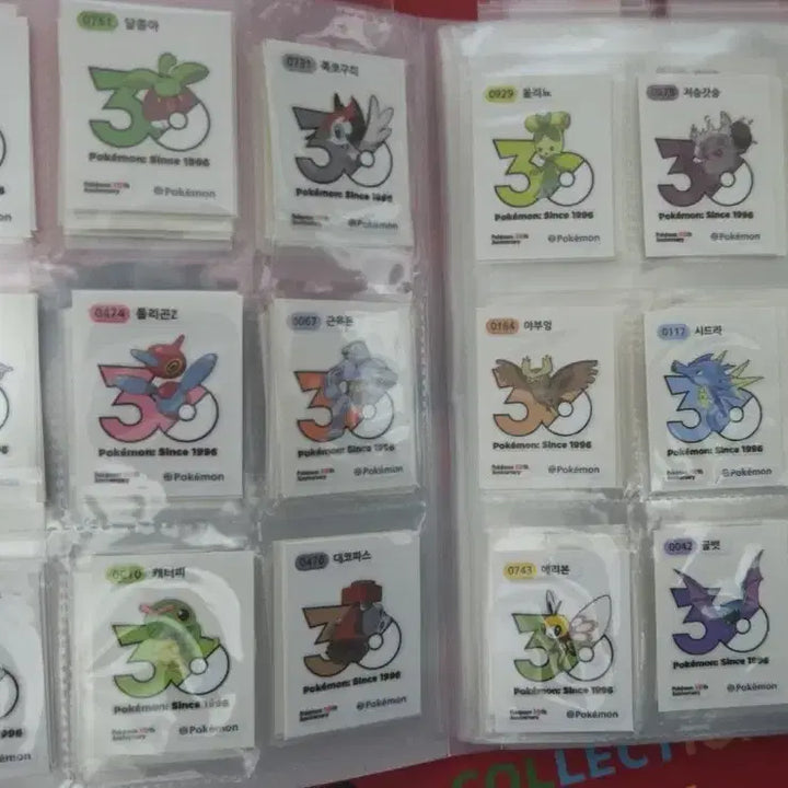 [BUNJANG] Pokemon 30th Anniversary New Logo Stickers (Individual or Bundle) / 신상 포켓몬 띠부씰 30주년 신상로고씰 개별또는 일괄