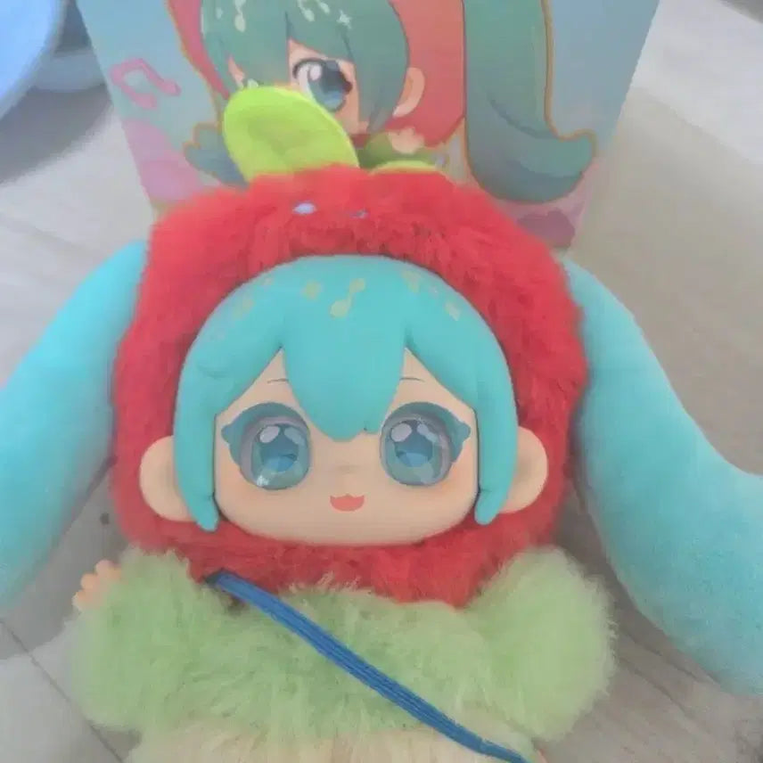 [BUNJANG] Hatsune Miku Labubu Chinese Plush Apple Version / 하츠네미쿠 라부부 중국 인형 누이 사과버전+비배스 미쿠인형