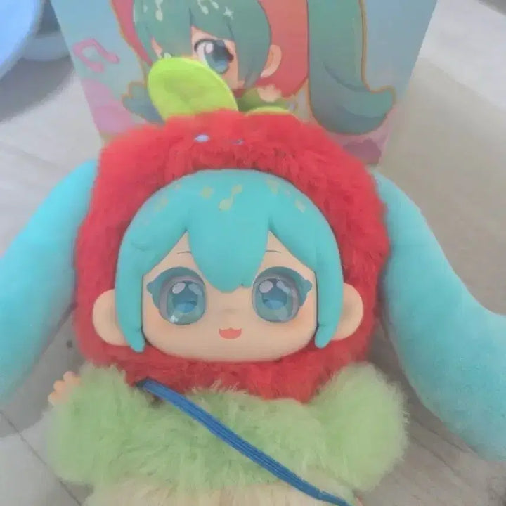 [BUNJANG] Hatsune Miku Labubu Chinese Plush Apple Version / 하츠네미쿠 라부부 중국 인형 누이 사과버전+비배스 미쿠인형